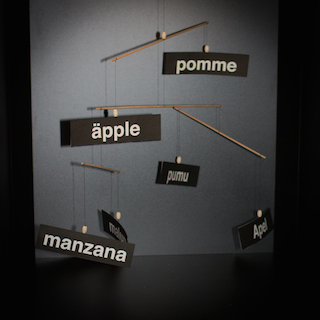 Vignette Cassirer: Vitrine Sprache